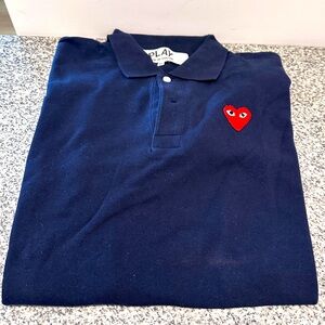Navy Comme de Garçons PLAY polo